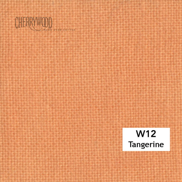 Cherrywood W12 Tangerine Hand-Dyed Fabric