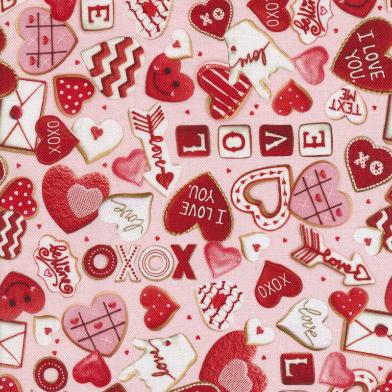 Valentine Heart Cookies ($9/yd)
