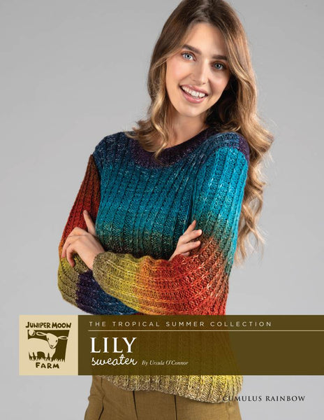 Lily Sweater-Cumulus Rainbow
