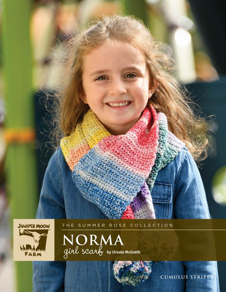 Norma Child's Scarf - Cumulus Stripes