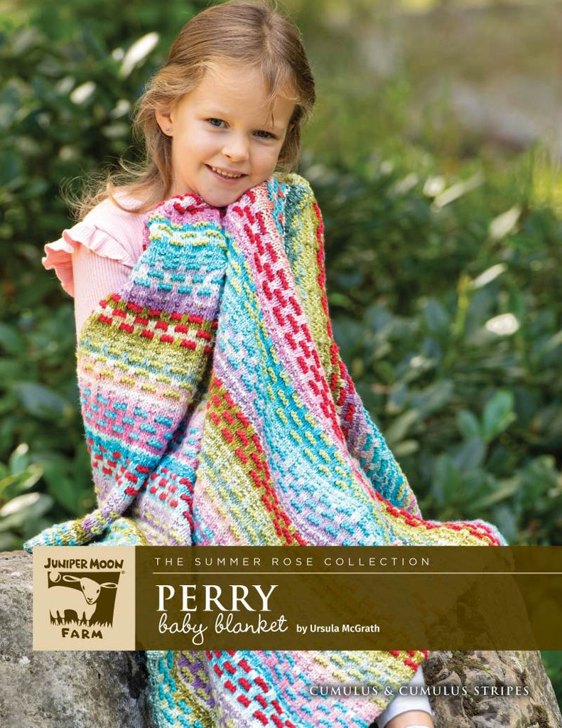 Perry Baby Blanket - Cumulus and Cumulus Stripes