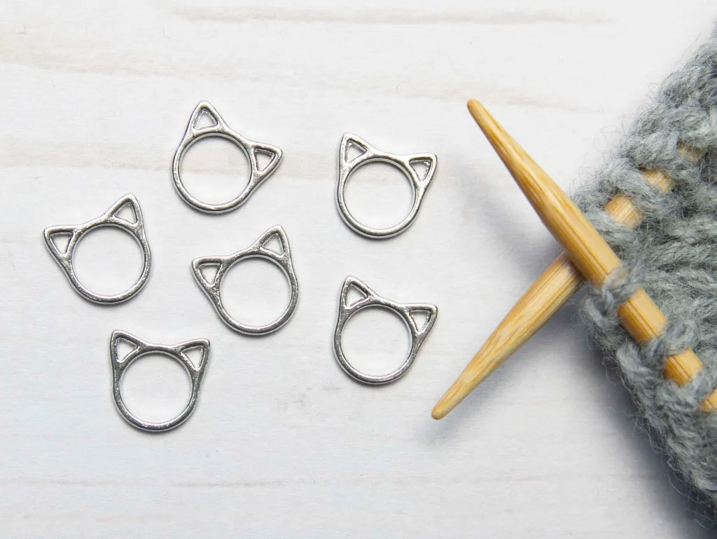 Fox and Pine Stitch Markers