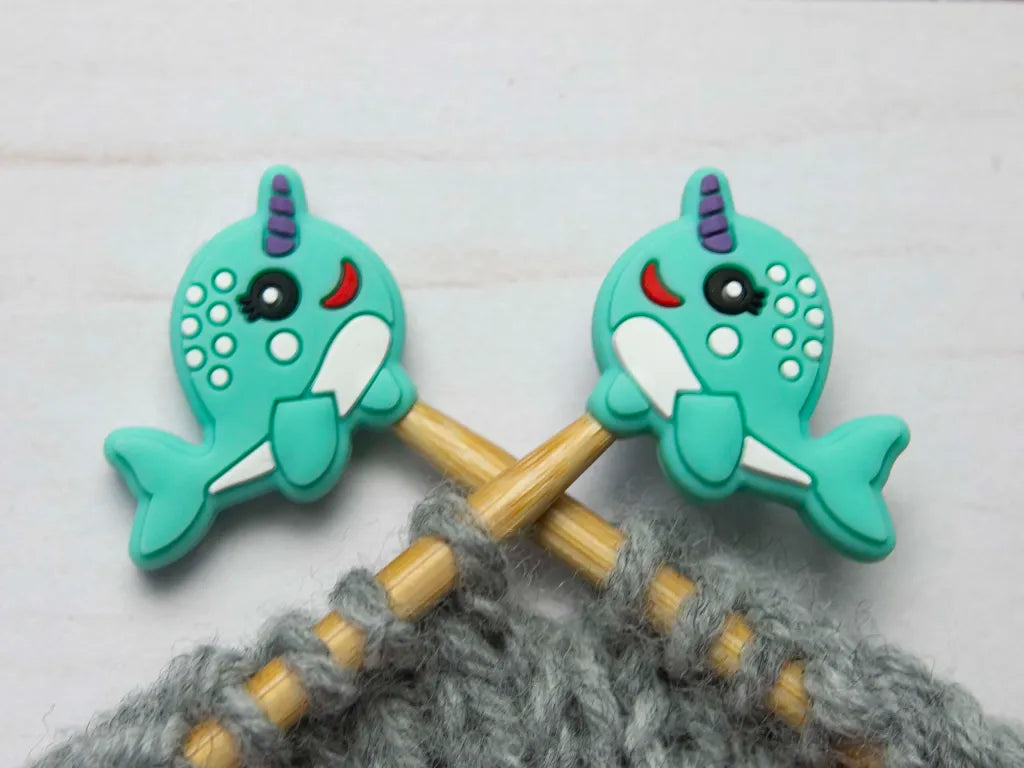 Elephant Knitting Needle Point Protectors Sandals Stitch Stoppers