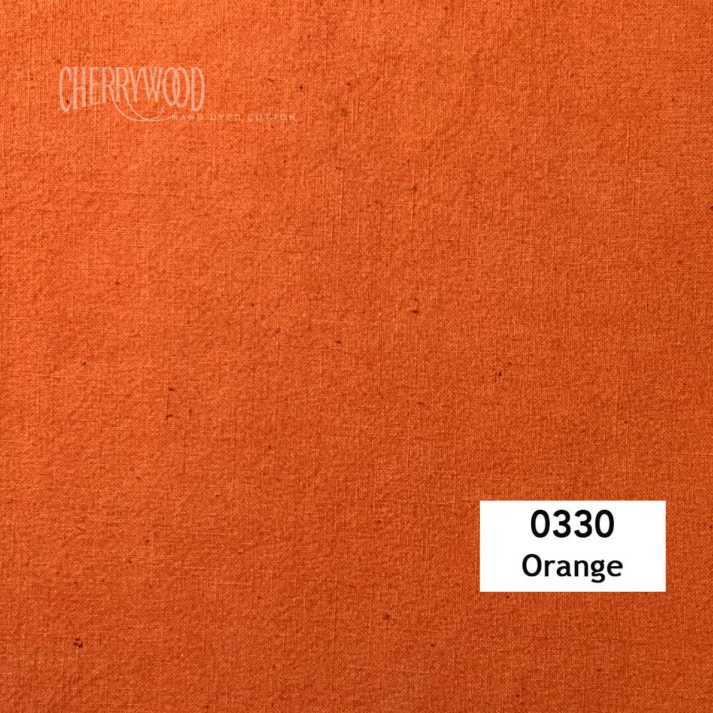 Cherrywood 0330 Orange Hand-Dyed Fabric