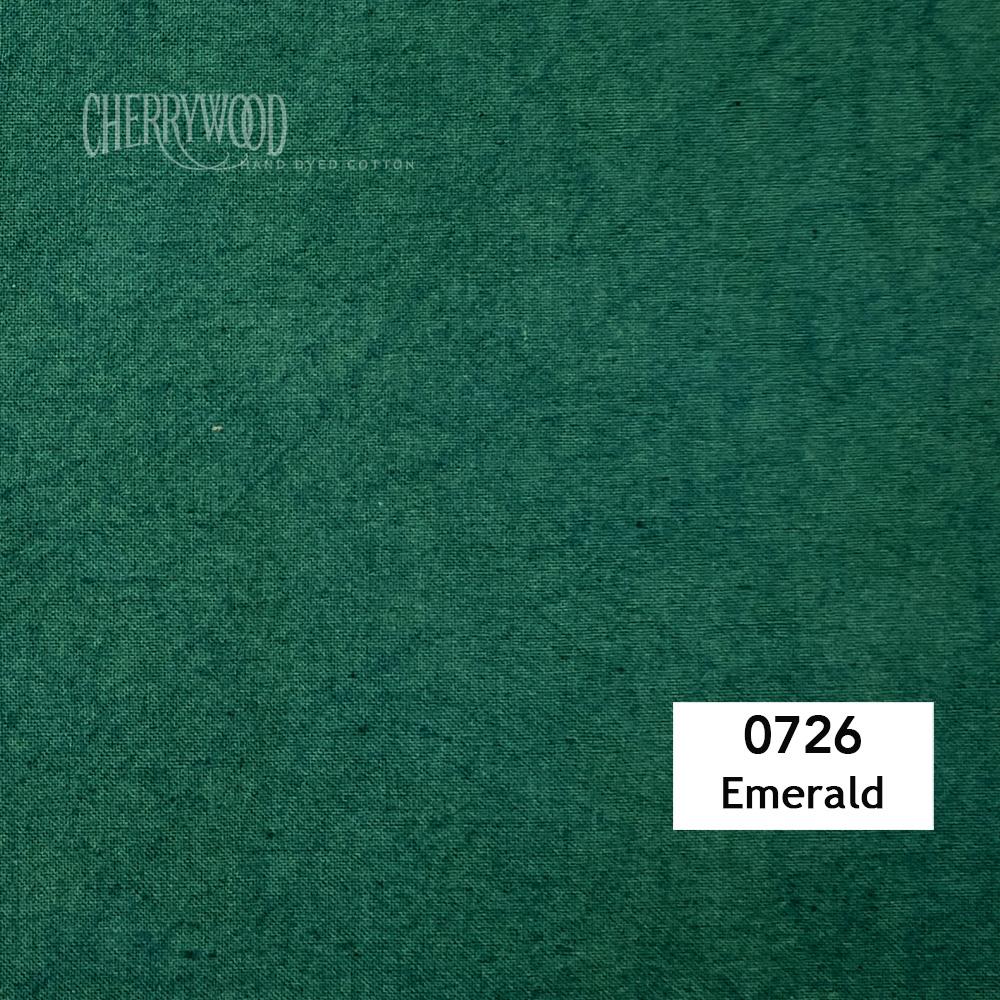 Cherrywood 0726 Emerald Hand-Dyed Fabric