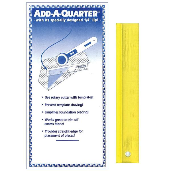 Add-A-Quarter Ruler 6" Yellow