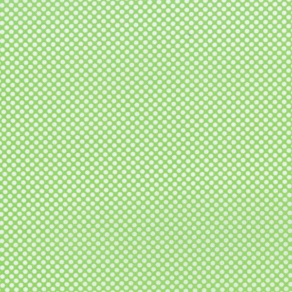 Dots & Stripes - Dot Com - Spring Green Dots ($11/yd)