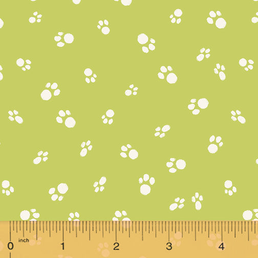 Cat Paws on Green ($8/yd)