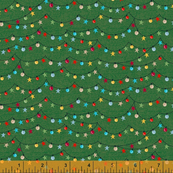 Winter Towne-Light the Towne Green ($8/yd)