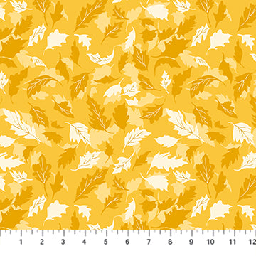 Summer's End Yellow Leaves ($11/yd)