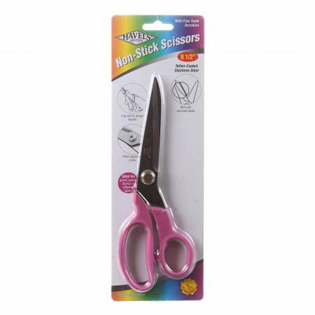 Scissors 8-1/2in Teflon Coated Serrated Blade