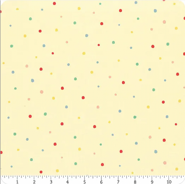 Cute Painted Dots - Yellow ($9/yd)