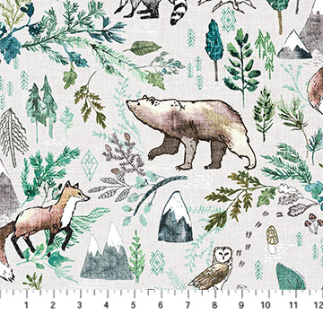 Forest Fable - Taupe Multi ($13.00/yd)