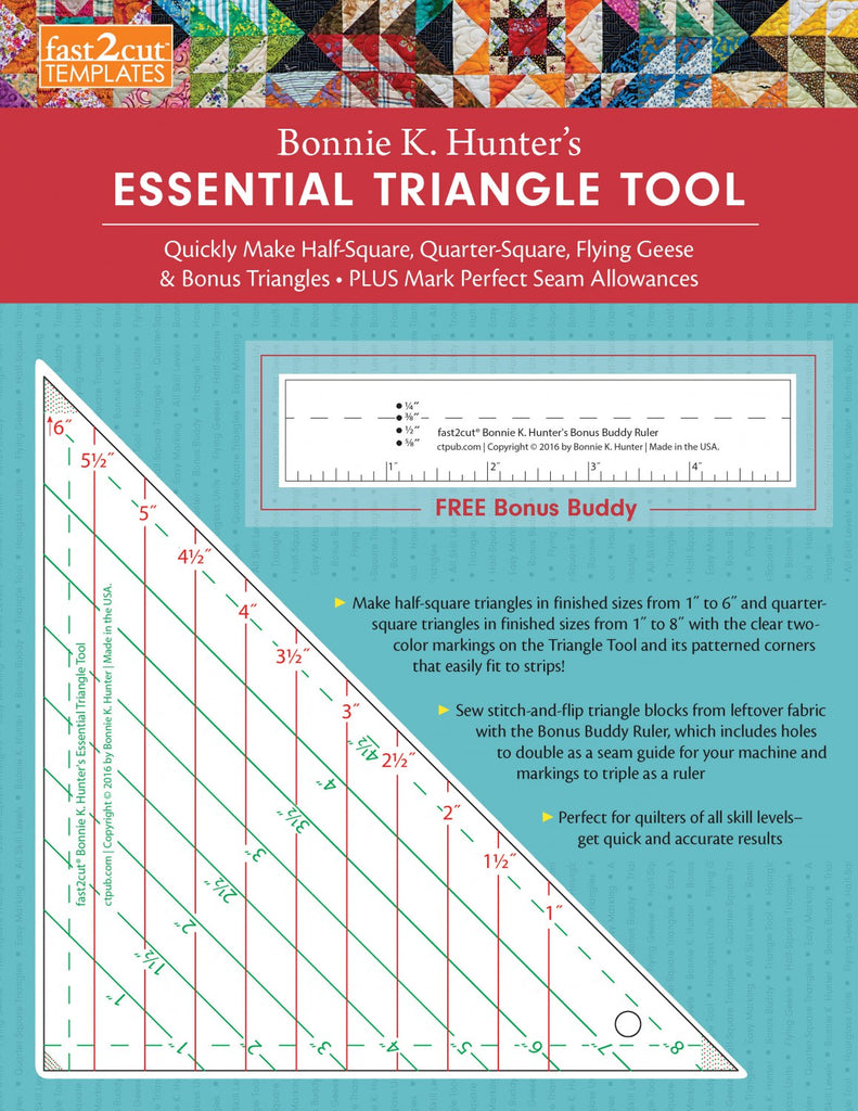 Bonnie Hunter's Fast2cut Essential Triangle Tool