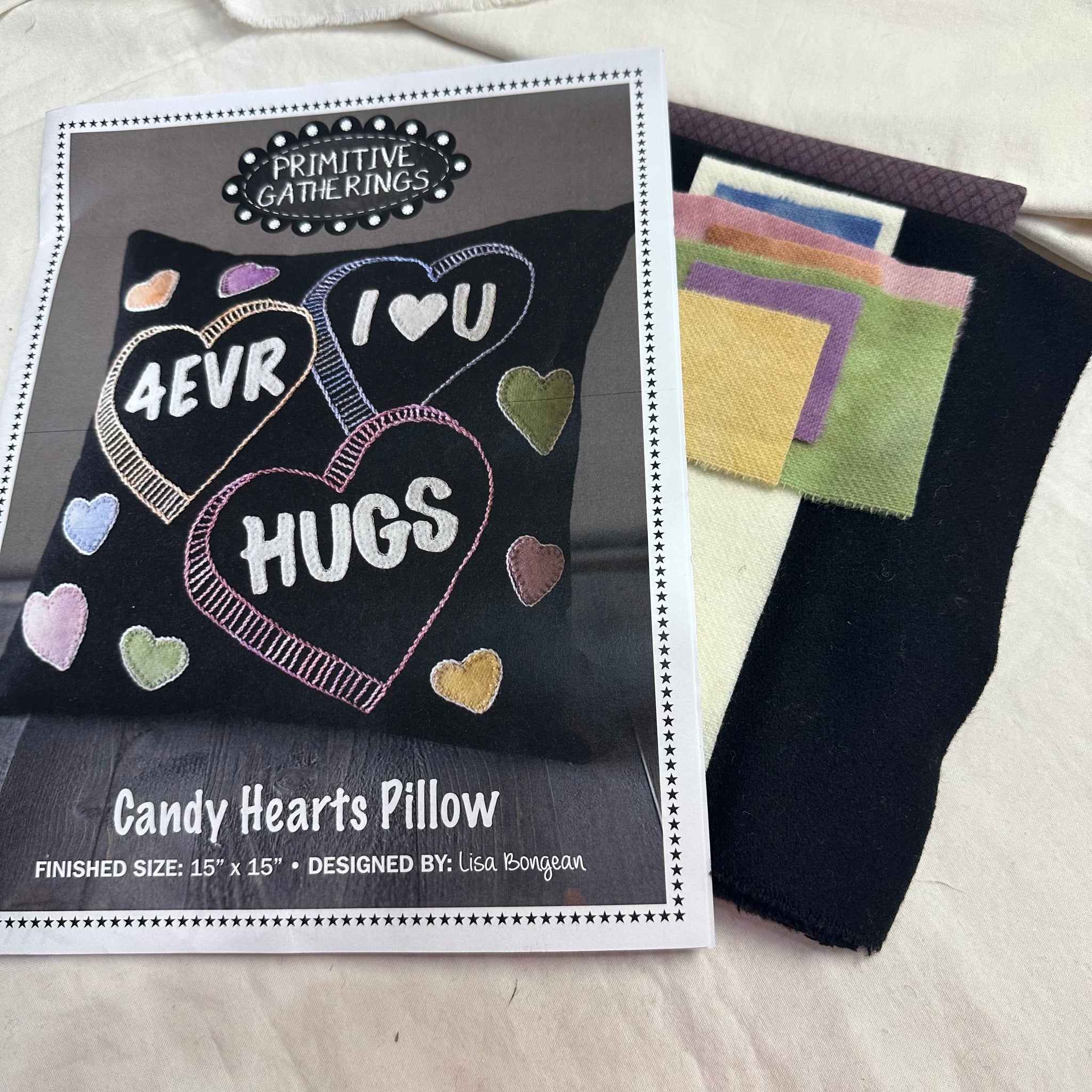 Kit: Candy Hearts Pillow