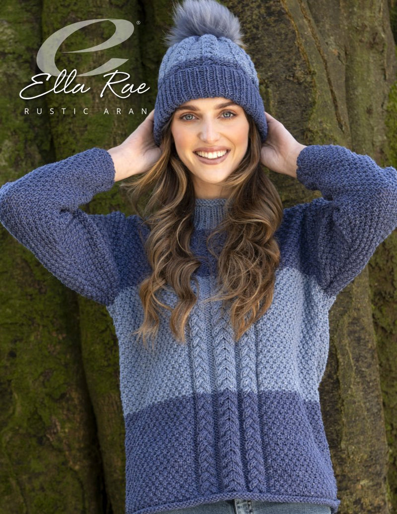Jillian Seater & Hat Pattern - Rustic Aran