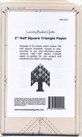 2" Half Square Triangle Paper