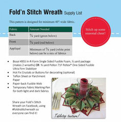 Fold n Stitch Wreath