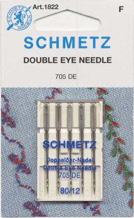 Double Eye Topstitch Needle Size 12/80