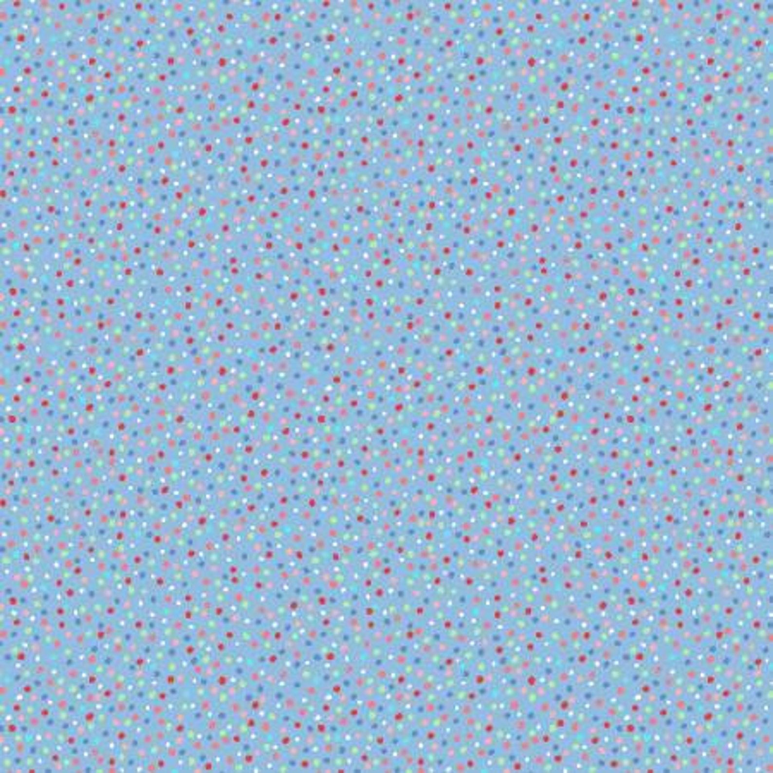 Cotton Classic Doll Dots - Blue ($9/yd)